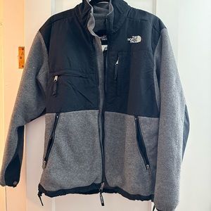 Grey/Black North Face fleece zip up!